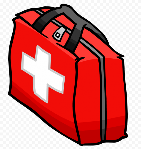 Red Cartoon First Aid Kit Emergency Handbag