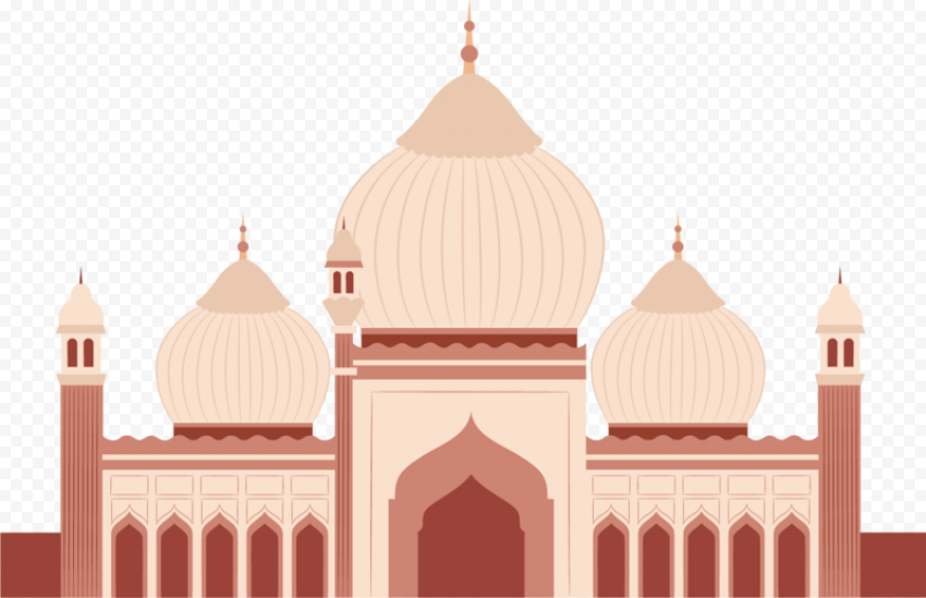 Cartoon Vector Islam Mosque Illustration Icon