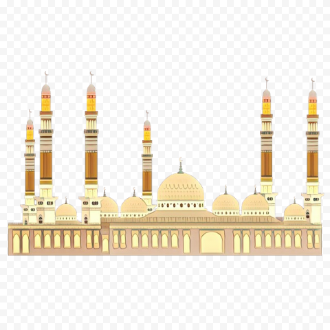 Muslim Ramadan Mosque Masjid Vector Illustration
