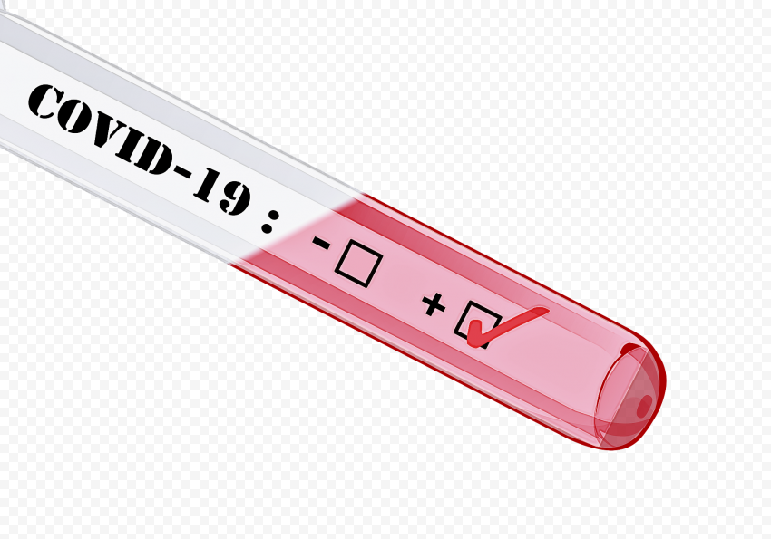 Positive Test Coronavirus Icon Vector Clipart
