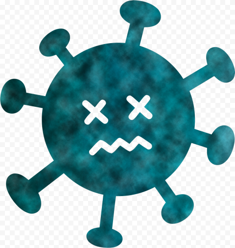Coronavirus Shape Icon Emoji Vector Clipart