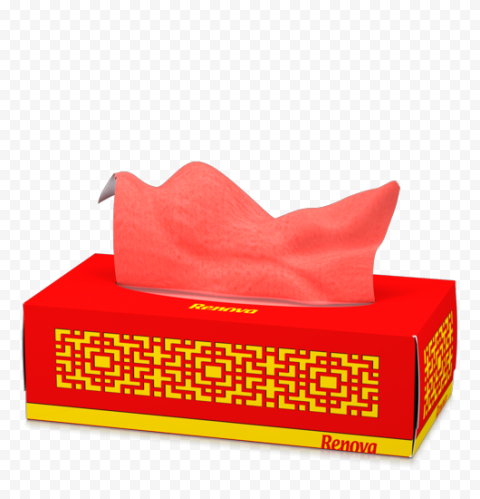 Renova Red Facial Tissues Paper Hygiene Box