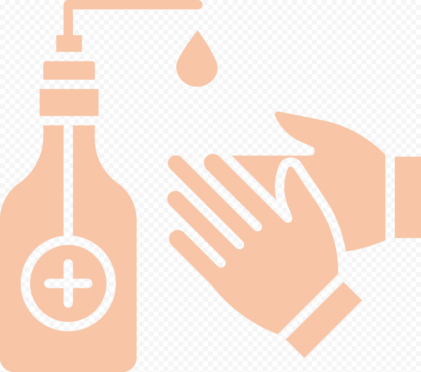 Hand Sanitizer Hygiene Bacteria Coronavirus Icon