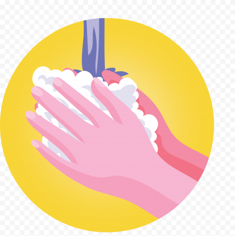 Hand Washing Soap Water Hygien Clipart Vector Icon