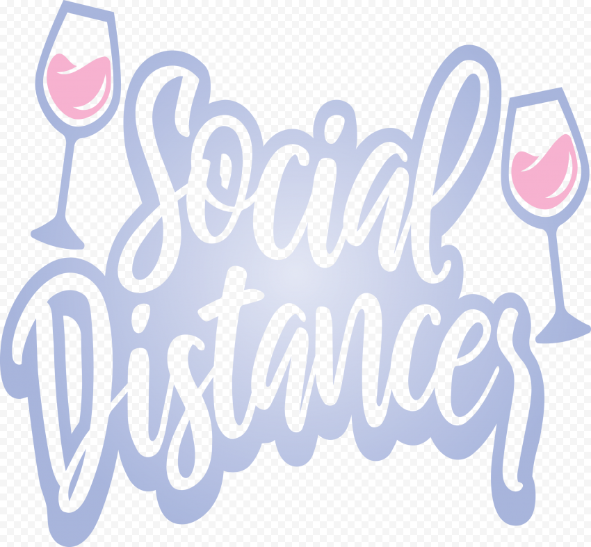 Social Distancing Logo Safety Icon Vector