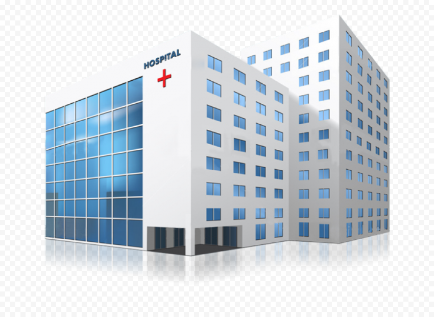 3D Hospital Emergency Healthcare Illustration
