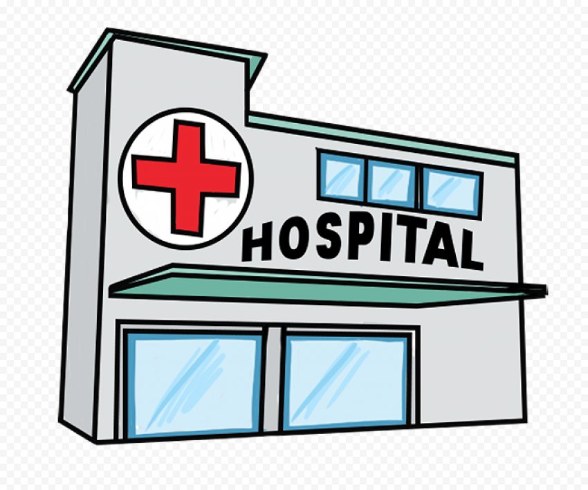 3D Hospital Clinic Health Care Drawing Icon