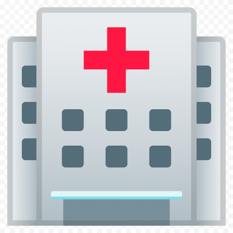 Vector Flat Clinic Hospital Healthcare Icon