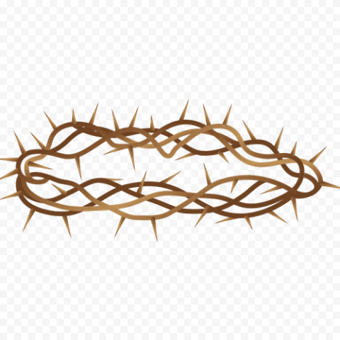 Branch Brown Crown Of Thorn Illustration Clipart