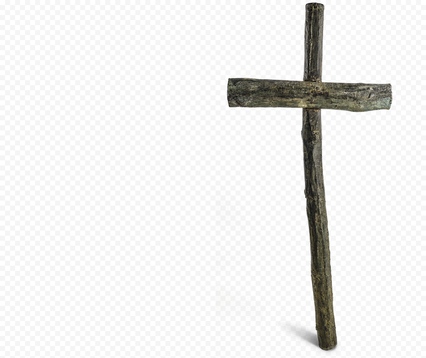 Old Rugged Wooden Cross Christianity Symbol