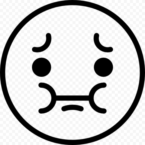 Outline Black Emoticon Emoji Sick Computer Icon