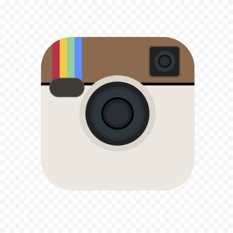 Flat Old Instagram Social Media Lens Logo