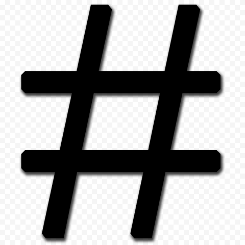 Black Hashtag # Computer Icon