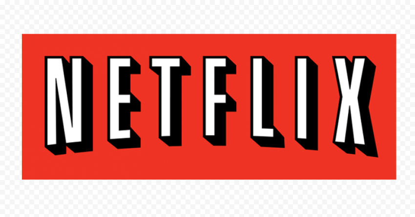 Red Rectangle Contains White Netflix Logo Text
