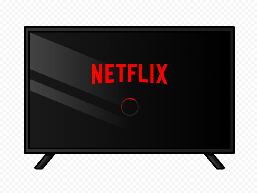 Smart Tv Contains Netflix Logo Illustration
