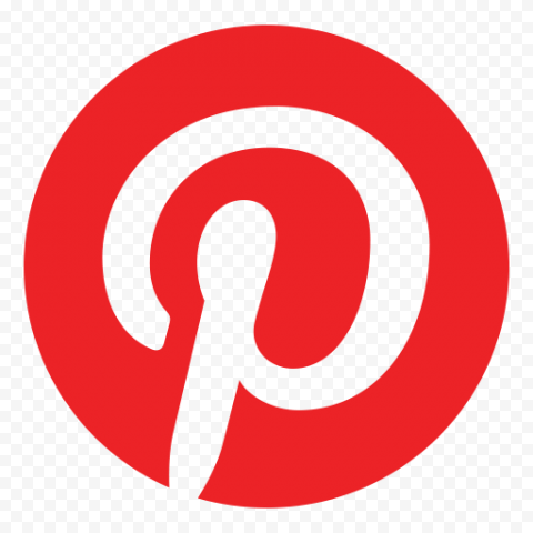 Pinterest Social Media Round Logo