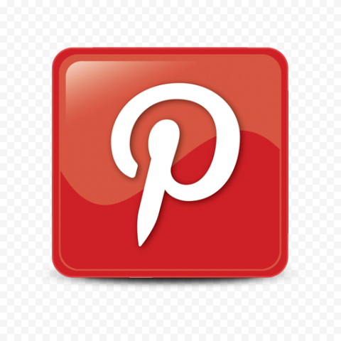 Square Beautiful Pinterest Red App Icon