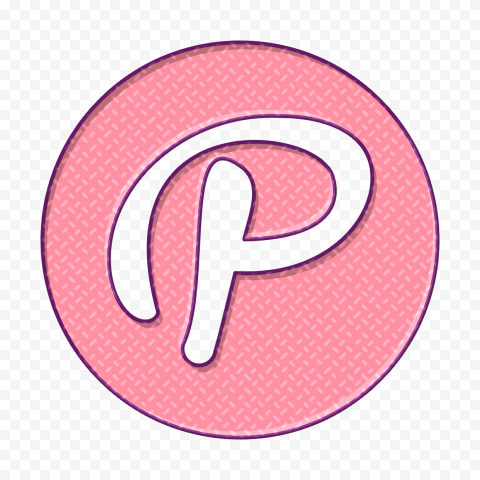 Pink Pinterest Round Icon Logo Clipart