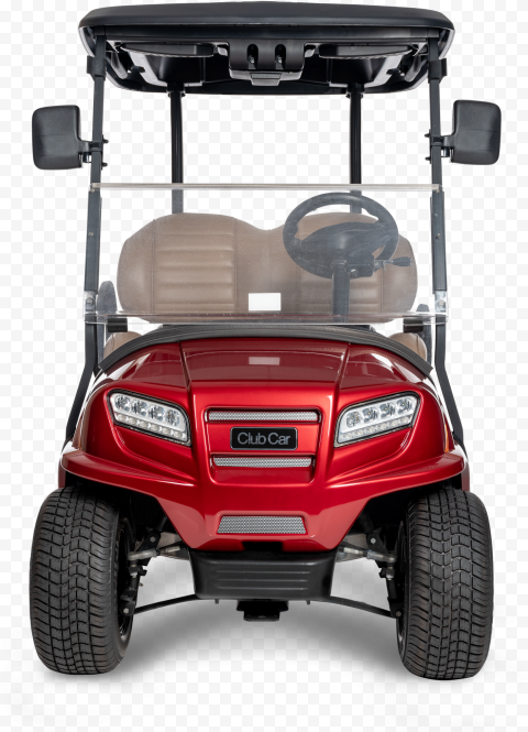Red Club Car Front View Buggy Golf Cart