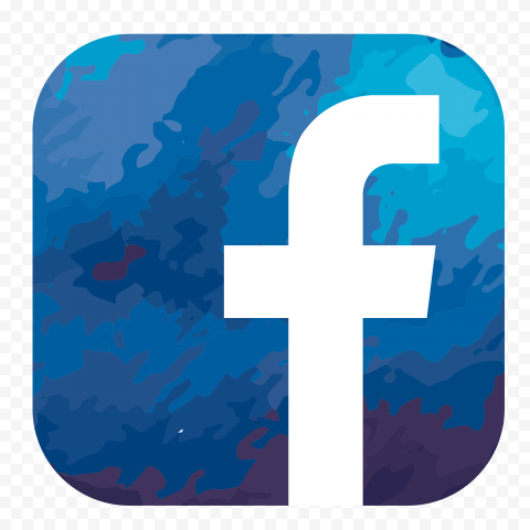Square Watercolor Effect Facebook Icon Logo