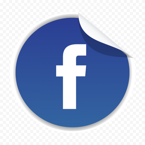 Facebook Round Logo Icon Stickers