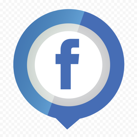 Facebook Pin Location Illustration Icon Logo