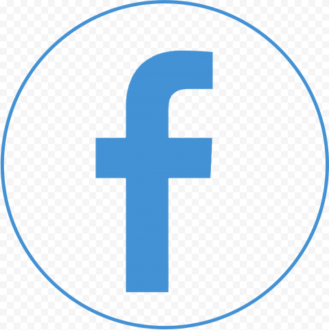 Round Circular Outline Fb Facebook Logo Icon