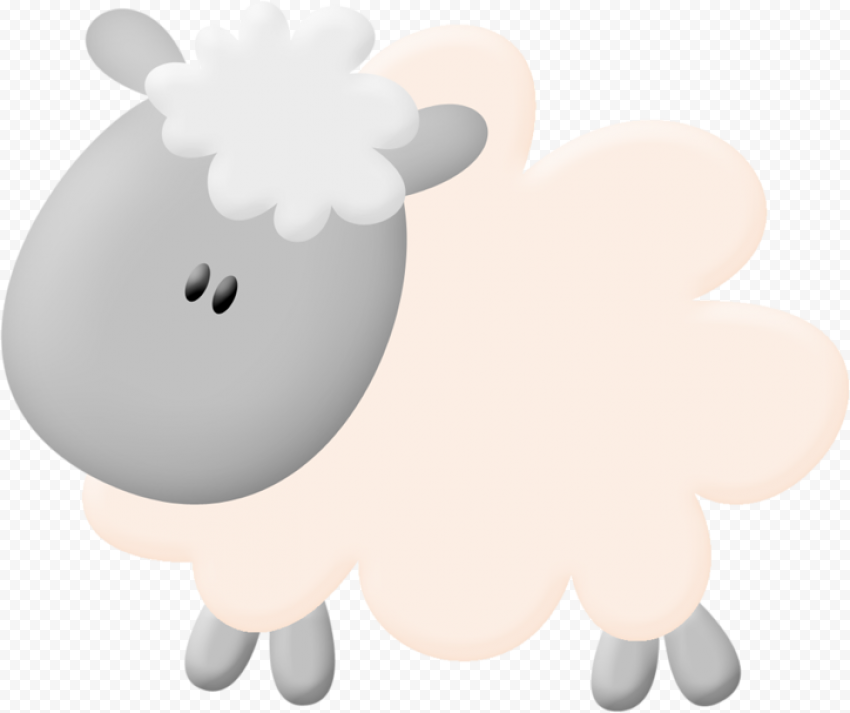 Cartoon Clipart Sheep Illustration Vector