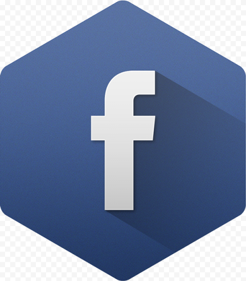 Flat Hexagon Shape Facebook Fb Logo Icon