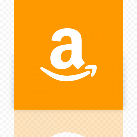 Orange Square Amazon A Letter Sign Symbol Logo