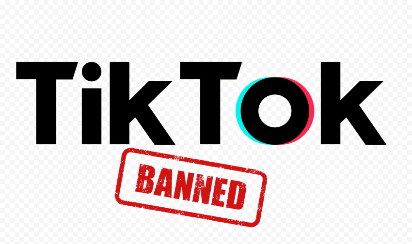 TikTok Logo Ban Banned Sign Icon