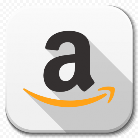 White Square Mobile App Amazon Logo Icon