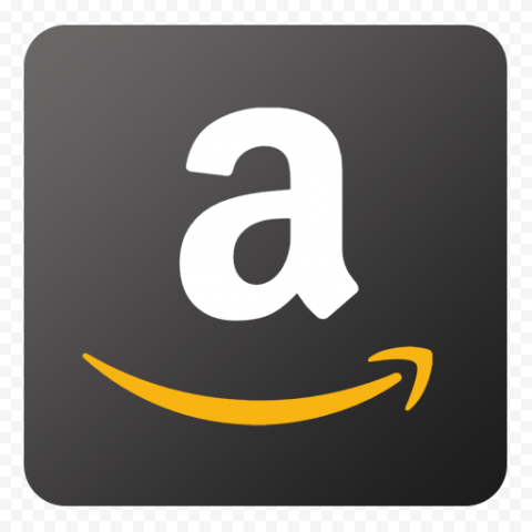 Black Square Mobile App Amazon Logo Icon