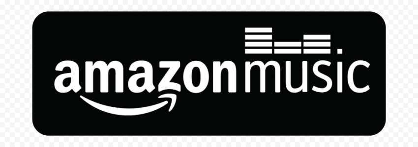Black And White Amazon Music Logo