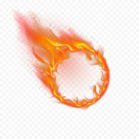 Round Shape Outline Fire Explosion Smoke Effect | Citypng