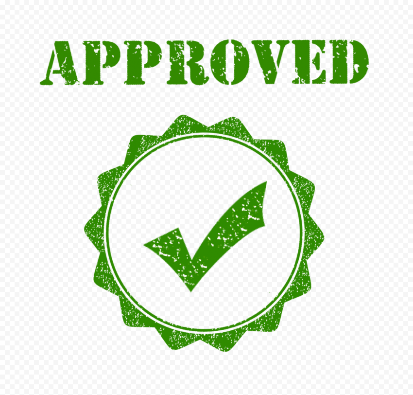 Green Approved Stamp Postage Business Icon