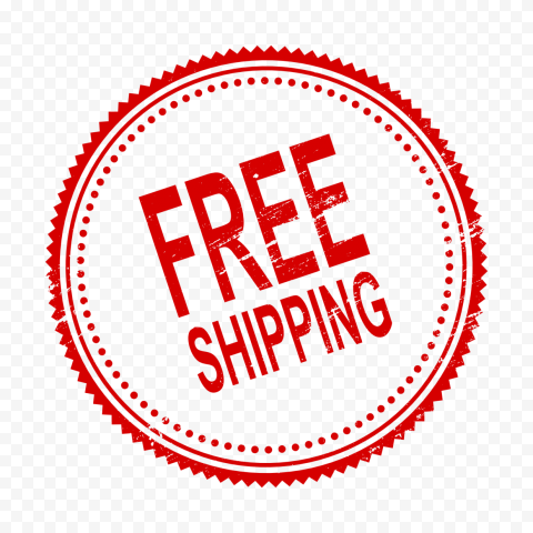 Free Shipping Round Red Stamp