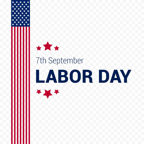 7th September Usa Labor Day Illustration