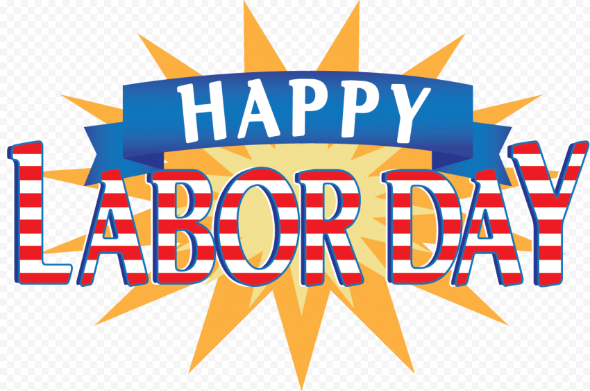 Happy Labor Day Logo Illustration Design