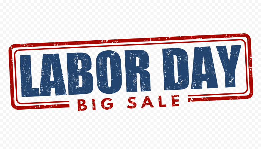 Labor Day Big Sale Stamp Effect