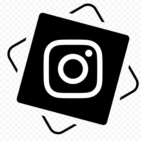 Creative Square Black & White Instagram Icon
