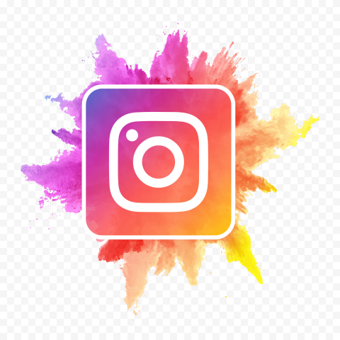 Instagram Watercolor Powder Logo Icon