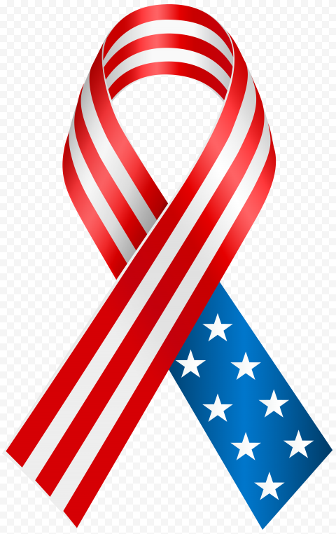 American USA Flag Aids Ribbon Style