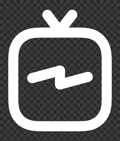 White IGTV Instagram Tv Logo Icon