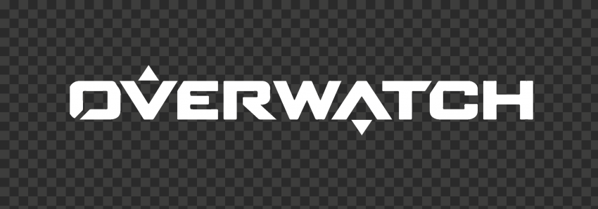 White Overwatch Text Logo Without Symbol