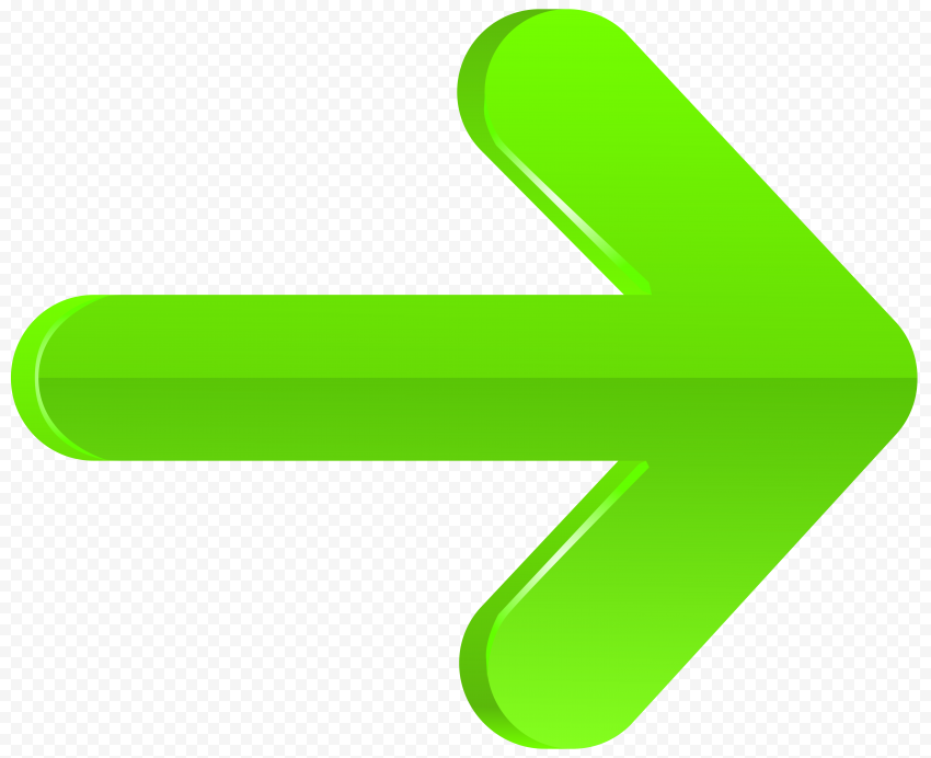 3D Green Illustrator Graphic Arrow Point Right
