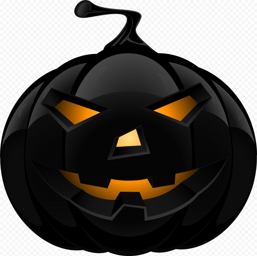 Full HD Black Halloween Scary Pumpkin Face