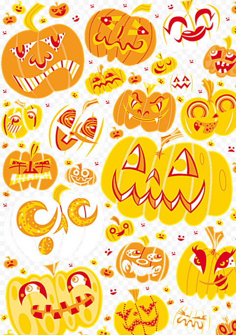 Vector Pumpkins Halloween Background