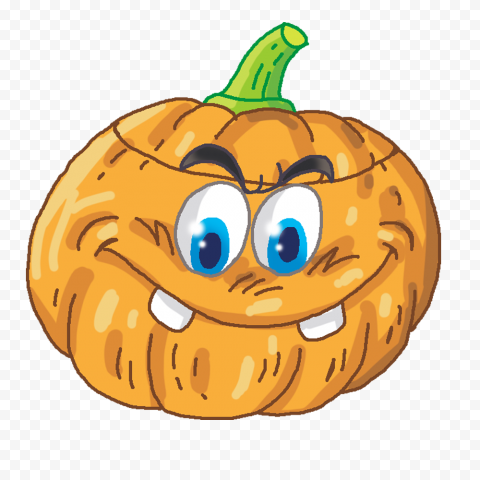 Funny Happy Cartoon Halloween Pumpkin Vector