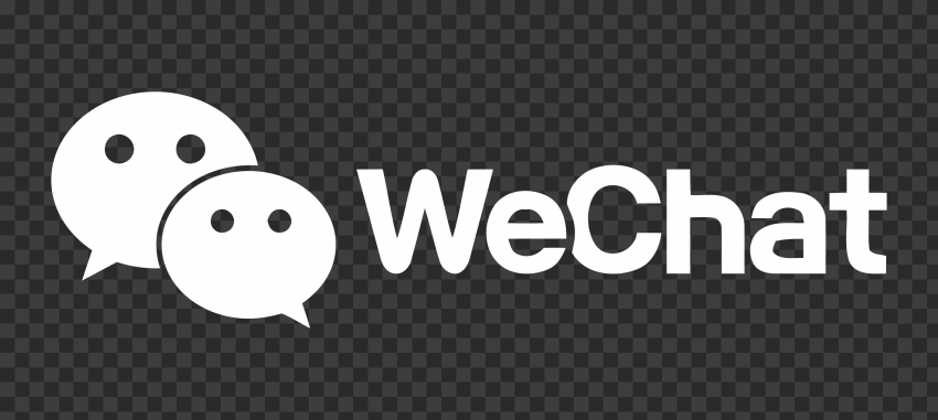 White WeChat Logo With Messages Bubbles Icon